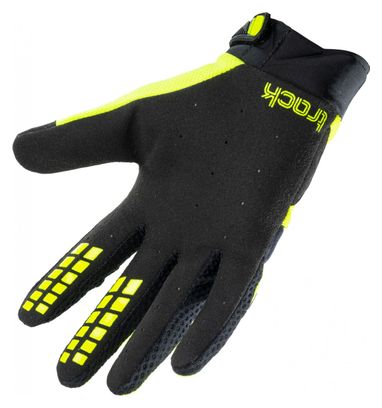 Kenny Track Kids Long Gloves Black / Fluo Yellow
