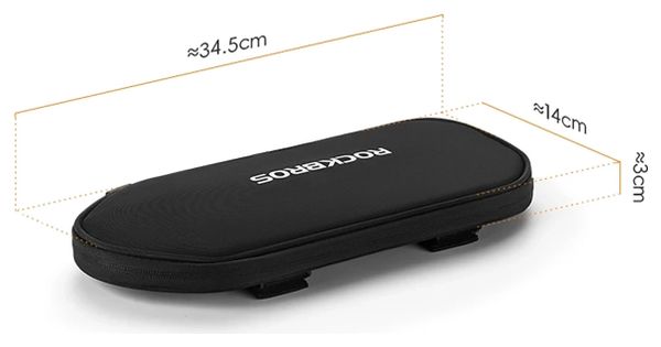 Sacoche vélo Rockbros pour porte-bagages 5 L - Noir