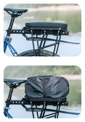 Sacoche vélo Rockbros pour porte-bagages 5 L - Noir
