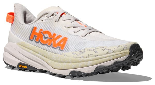 Zapatillas de trail Hoka Speedgoat 6 Blanco/Naranja, Hombre