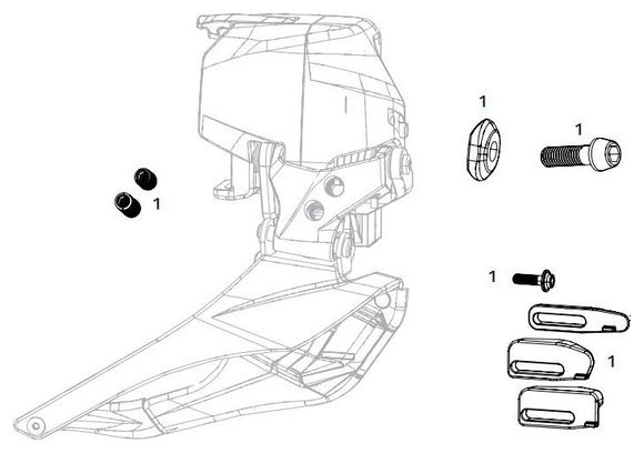 Kit ricambi deragliatore posteriore Sram RED E-Tap AXS