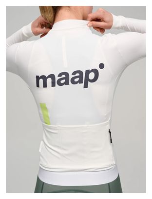 Maglia termica a maniche lunghe bianca da allenamento Maap da donna