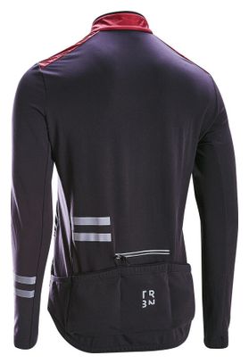 Triban RC500 Shield Long Sleeve Jersey Bordeaux / Black