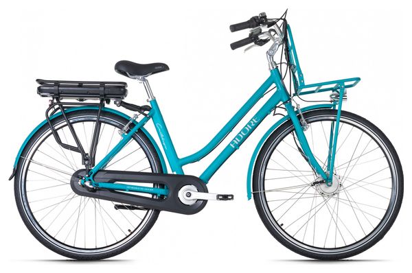 Vélo électrique E-Bike Alu Femme 28  Cantaloupe Bleu 36 V/10 4 Ah Adore