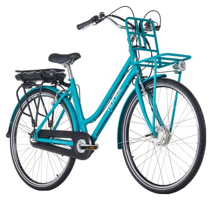 Vélo électrique E-Bike Alu Femme 28  Cantaloupe Bleu 36 V/10 4 Ah Adore