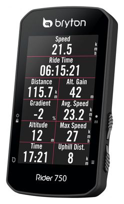Produit Reconditionné - BRYTON Compteur GPS Rider 750E (sans capteur)