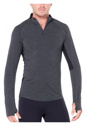 Langarmtrikot Icebreaker 200 Zone Half Zip Schwarz