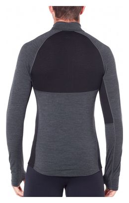 Langarmtrikot Icebreaker 200 Zone Half Zip Schwarz