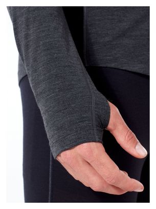 Langarmtrikot Icebreaker 200 Zone Half Zip Schwarz