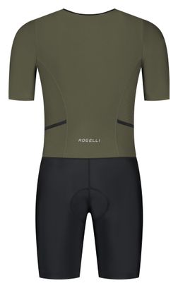 Combinaison Trifonction Unisexe Manches Courtes Rogelli Florida Noir/Vert