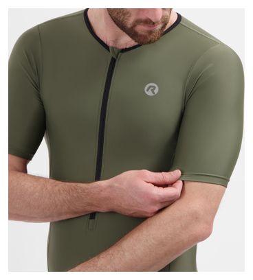 Combinaison Trifonction Unisexe Manches Courtes Rogelli Florida Noir/Vert