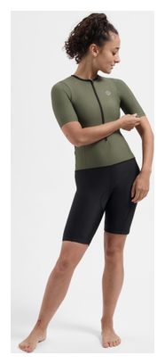 Combinaison Trifonction Unisexe Manches Courtes Rogelli Florida Noir/Vert