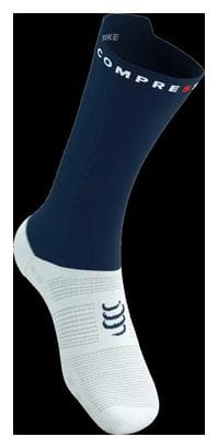 Chaussettes Compressport Pro Racing Socks v4.0 Bike Bleu/Blanc