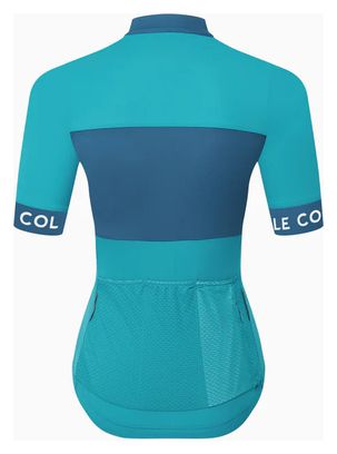 Damen Kurzarmtrikot Le Col Sport Blau