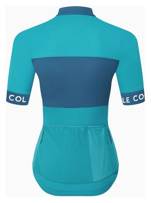 Maillot de manga corta Le Col Sport Azul para mujer