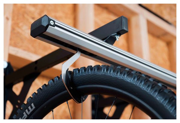 Sistema di stoccaggio a parete per biciclette Stashed SpaceRail per 8 biciclette