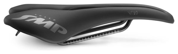 Sella SMP VT20 con binari in acciaio inossidabile nero