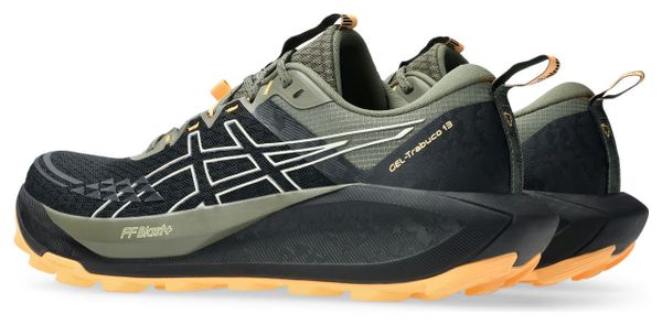 Asics Gel-Trabuco 13 Trail-Schuhe Schwarz/Khaki/Orange Herren