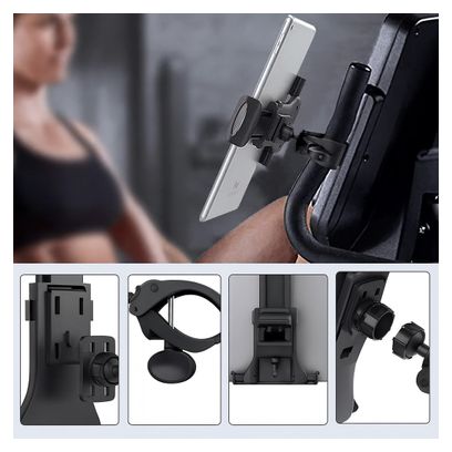 Support vélo pour tablette et smartphone – Guidon 18 à 50 mm  rotation 360°
