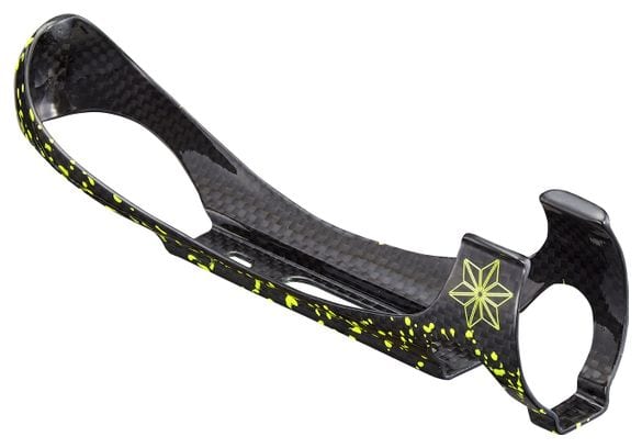 Supacaz bottle holder TriFly Carbon Neon Yellow with Can A ro