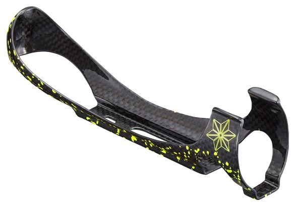 Supacaz TriFly Carbon Neon Yellow Bottle Holder with Aero Bottle