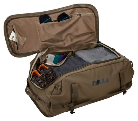 Bolsa de viaje Thule Chasm Recycled Duffel 90 L, color caqui oscuro