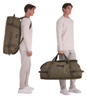 Bolsa de viaje Thule Chasm Recycled Duffel 90 L, color caqui oscuro
