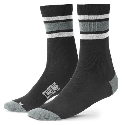 Socken Chrome Merino Crew Castle Rock / Schwarz