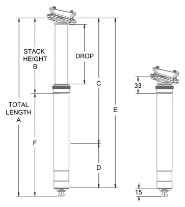 OneUp Dropper Post V2 Teleskopsattelstütze 240mm (ohne Steuerung)