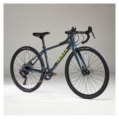 Kinder Gravel Bike Triban 520 MicroSHIFT 10V 26'' Grün