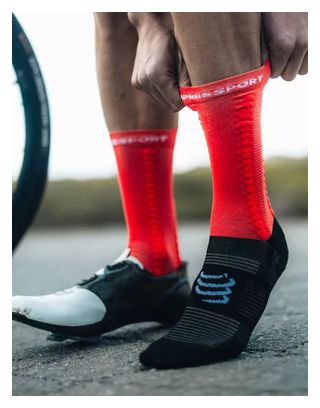 Compressport Pro Racing Socks v4.0 Bike Red/Black