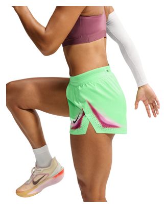 Short Splité Nike AeroSwift 3in Vert Femme
