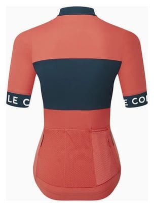 Maglia a manica corta Le Col Sport Donna Blu/Arancione