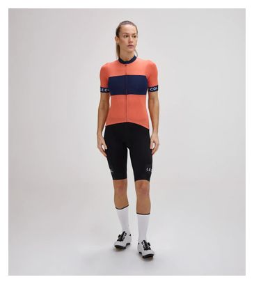 Women's Le Col Sport Short Sleeve Jersey Blue/Orange