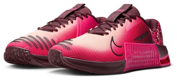 Nike Metcon 9 AMP Trainingsschuhe Rot/Schwarz Damen