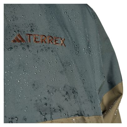 Adidas Terrex Xploric 2.5L Climaproof Anorak Grün Herren