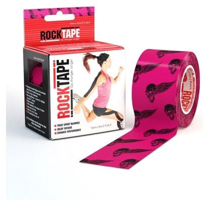 RockTape - (5cm x 5m) - Crâne rose