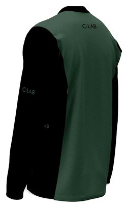 Maillot Manches Longues MTB Enduro Kaki/Noir