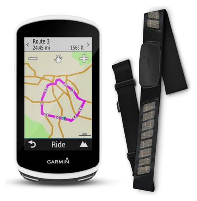 Ciclocomputador Garmin Edge 1030 HR GPS con Monitor de Frecuencia Cardíaca