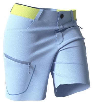 Pantalón corto Salomon Wayfarer azul amarillo mujer