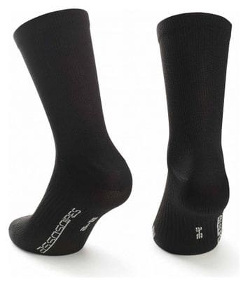 Pack de 2 paires de Socquettes ASSOS Essence Socks Black Series - TWIN PACK - 2 paires