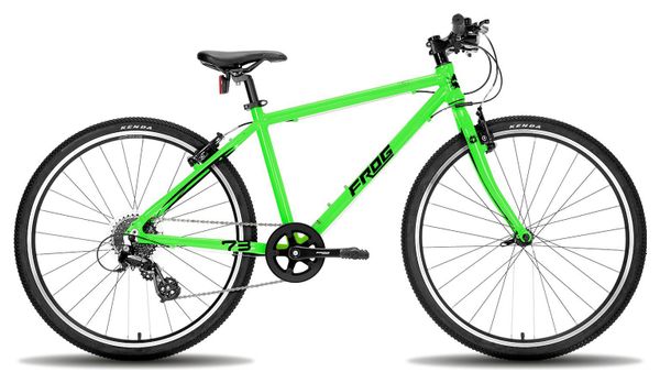 Frog Bikes 73 Kids Hybrid Bike microSHIFT Mezzo 8S 26'' Neon Green