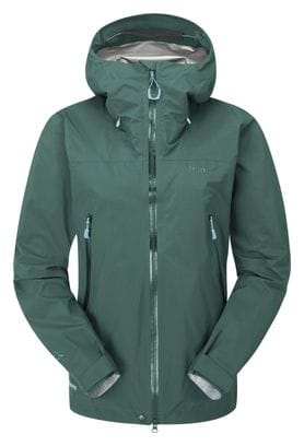 Chaqueta<p>Impermeable</p>Rab Kangri<p> <strong>Paclite</strong></p>Plus Verde para Mujer