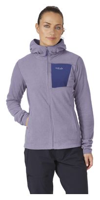 Giacca in pile Rab Tecton Hoody Donna Violet L