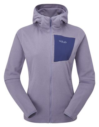 Giacca in pile Rab Tecton Hoody Donna Violet L