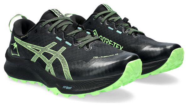 Asics Gel Trabuco 12 GTX Trail Running Shoes Black Green