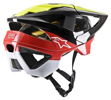 Refurbished Product - Alpinestars Vector Tech Pilot Mips Helmet Black / Yellow / Red