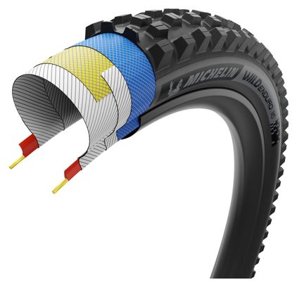 Pneumatico Michelin Wild Enduro MS Racing Line Dark 27.5'' Tubeless Ready Soft Magi-X