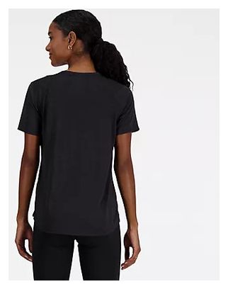 Maglia a maniche corte New Balance Athletics Donna Nero