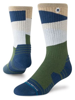 Stance Barrier Hike Crew Socks, Green/Blue